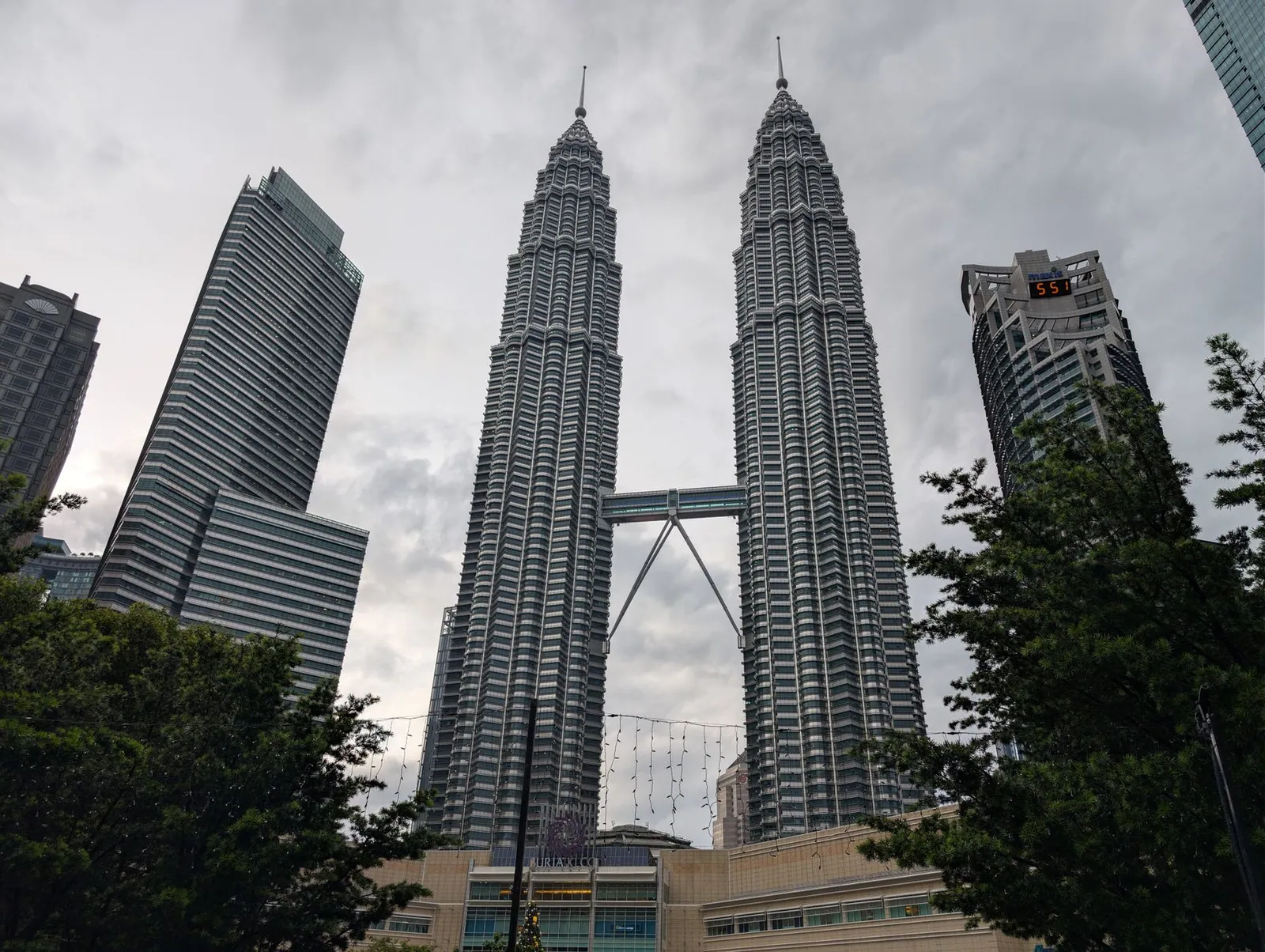 The Petronas Twin Towers in Kuala Lumpur, Malaysia